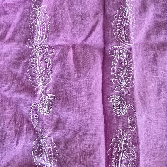 Havana Nines Embroidered Long-Sleeved Shirt - Orchid And White - 3XL - Picture 4 of 5